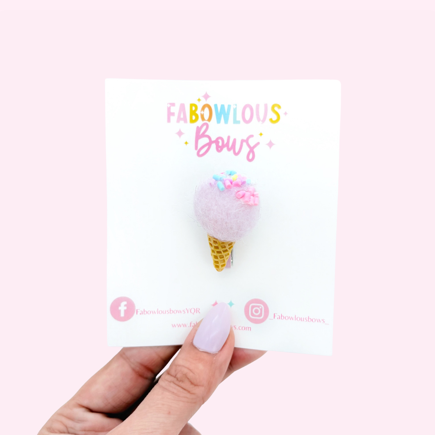 Sprinkle Ice Cream Lavender // Bar Clip