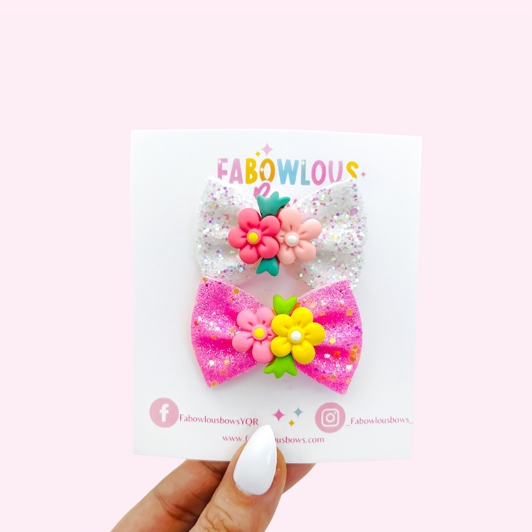 Glitter Spring Flowers // Mini Pinch Set