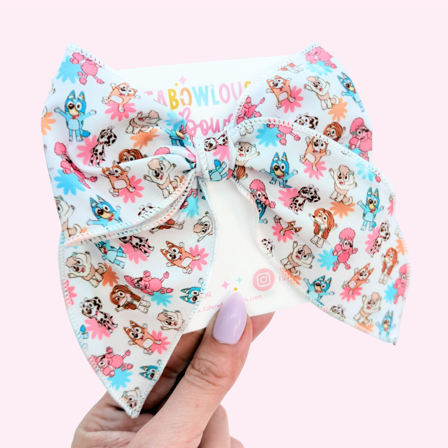 Pup Friends // Fabric Fable Bow