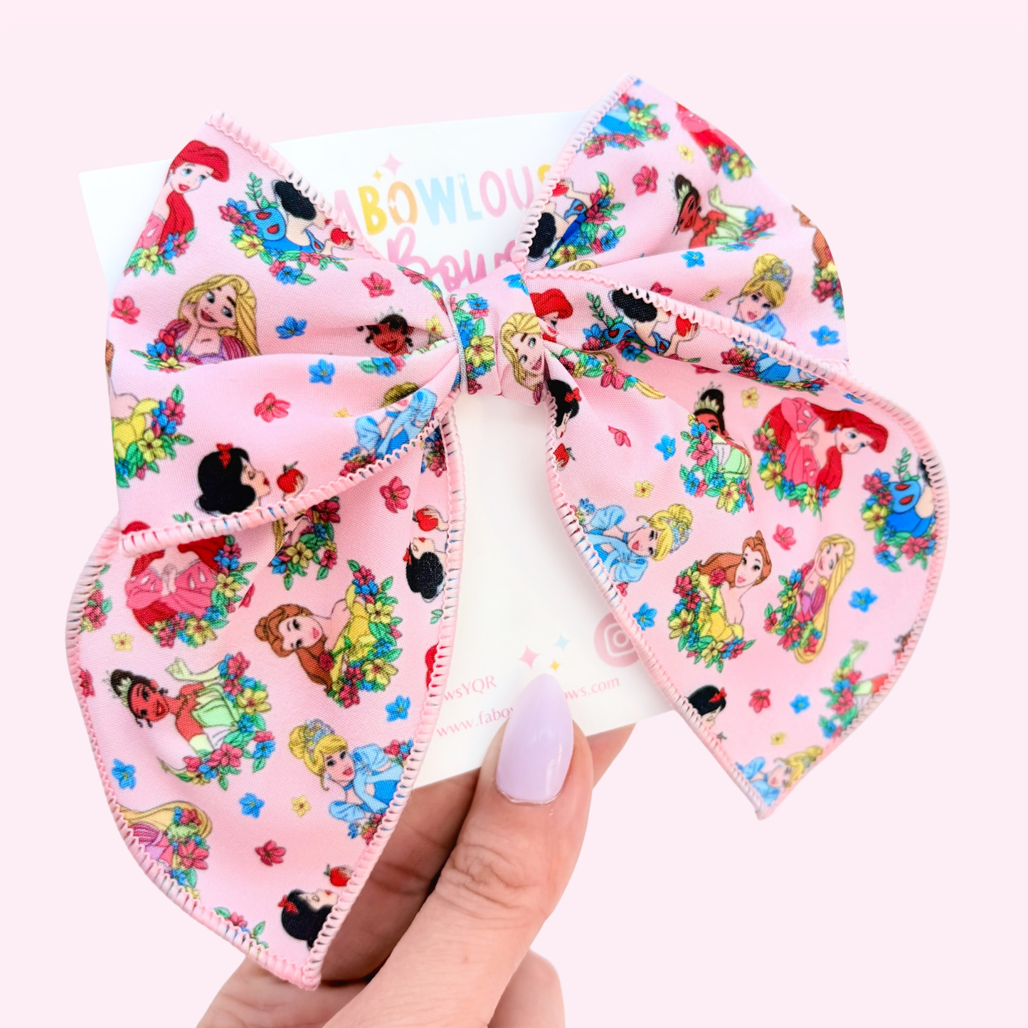 Pink Princesses // Fabric Fable Bow