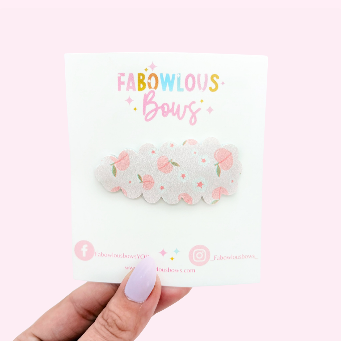 Peachy Perfect // Snap Clip - 3 for $10