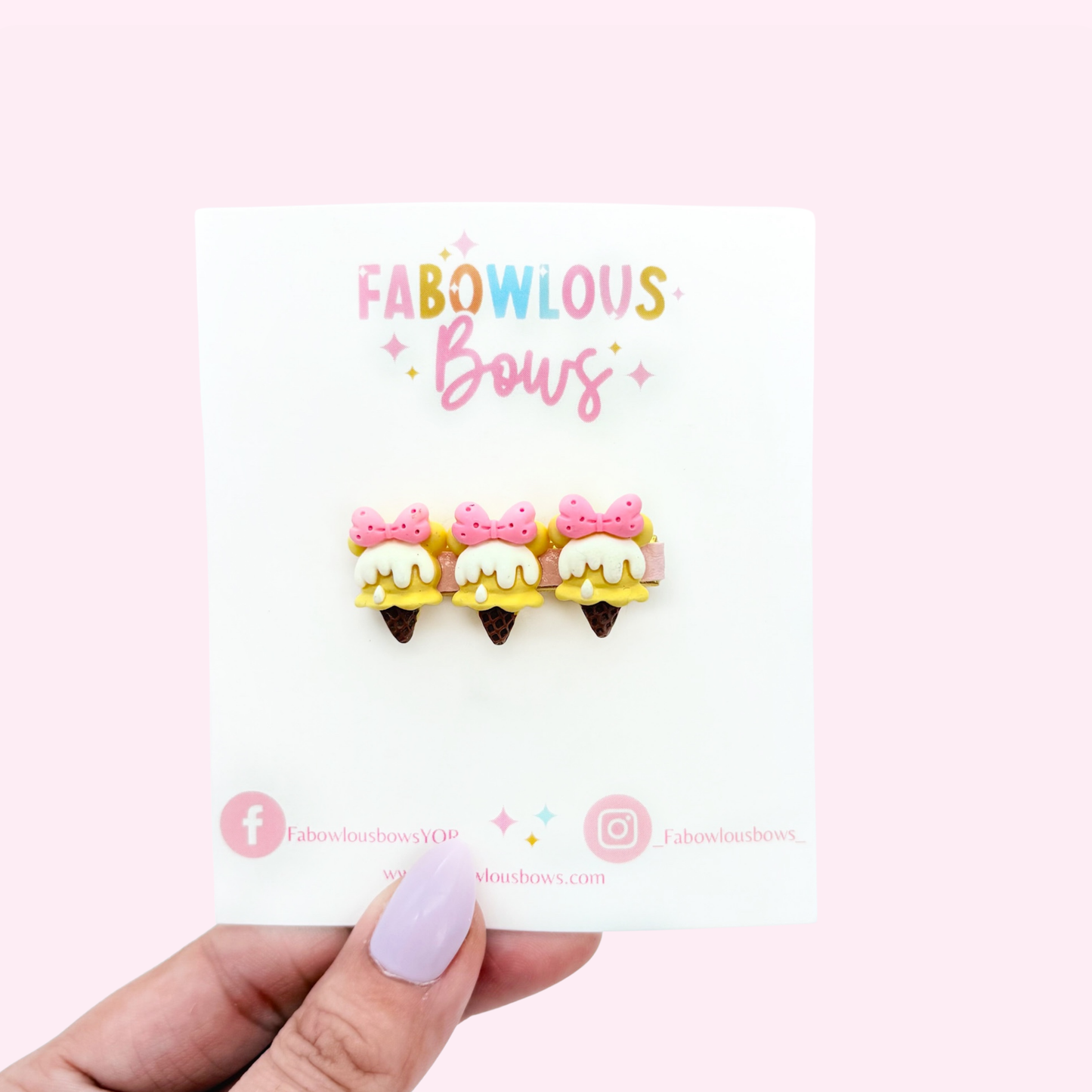 Yellow Mouse Ice Cream // Trio Bar Clip