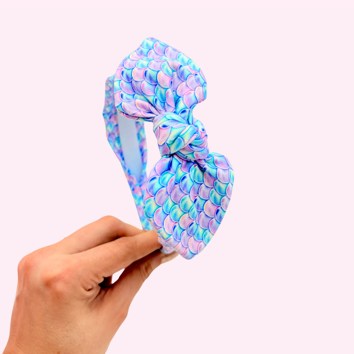 Magic Mermaid Scales • Knotted Fabric Headband