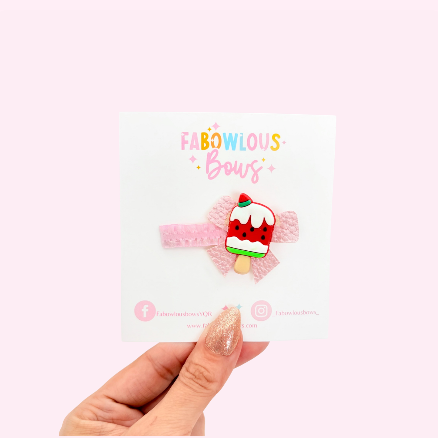Watermelon Sugar • Frilly Bar Clip