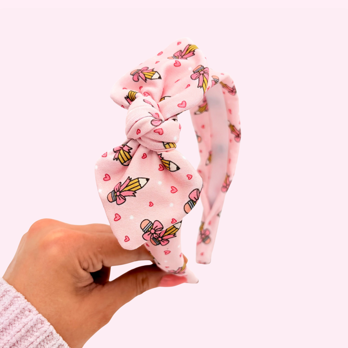 Pretty Pink Pencils • Knotted Fabric Headband