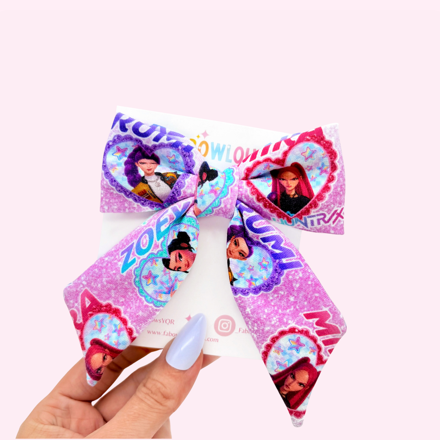 Hearts & Huntrix // Fabric Bow