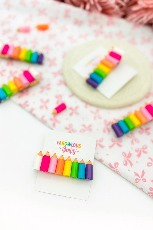 Colourful Crayons // Bar Clip