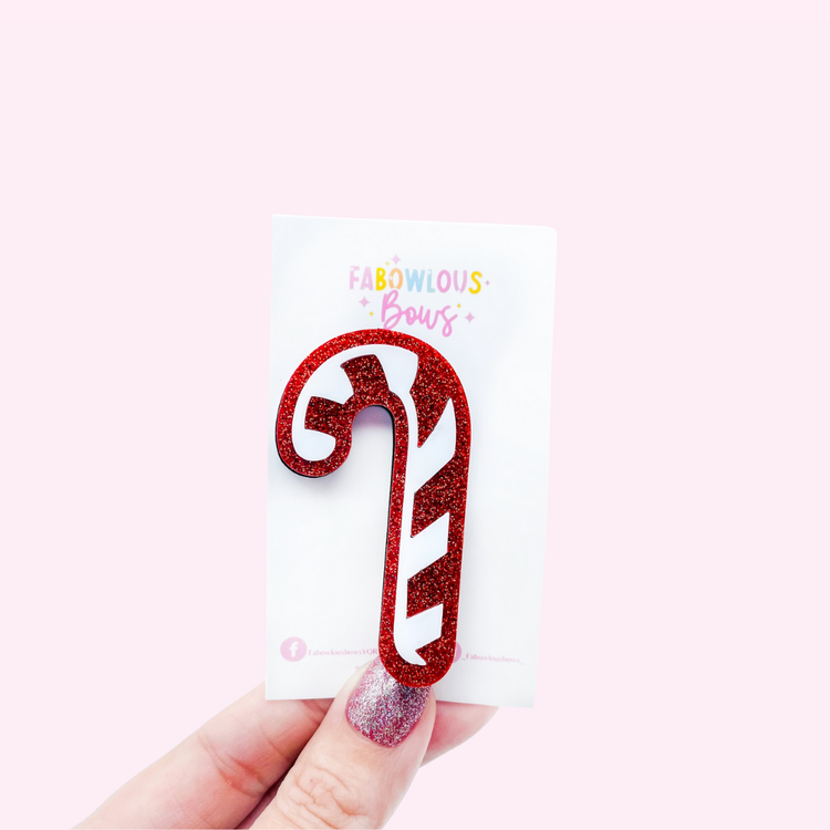 Candy Cane Lane // Deluxe Acrylic Clip