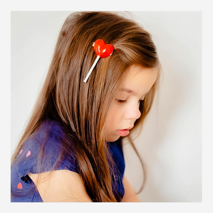 Lollipop Hairclips // Hot Pink