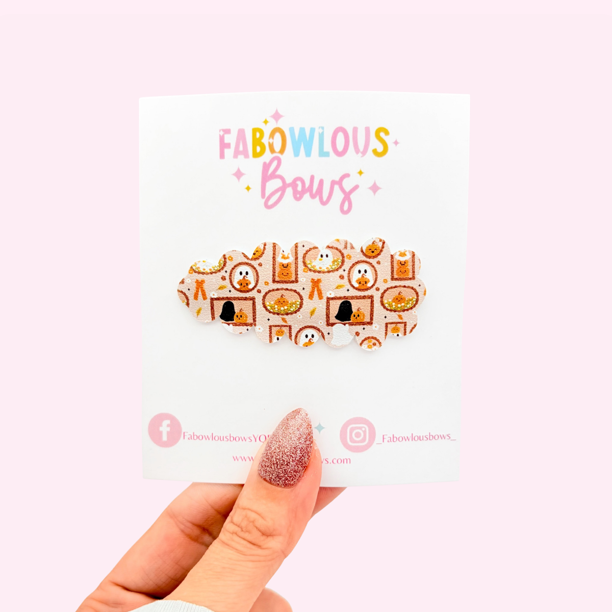 Falling for Ghosties • Snap Clip • 3 for $10