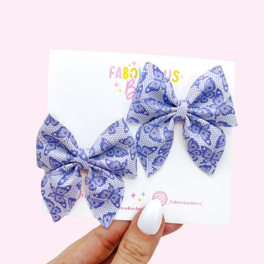 Purple Butterfly Lace // Mini Sailor Pigtails