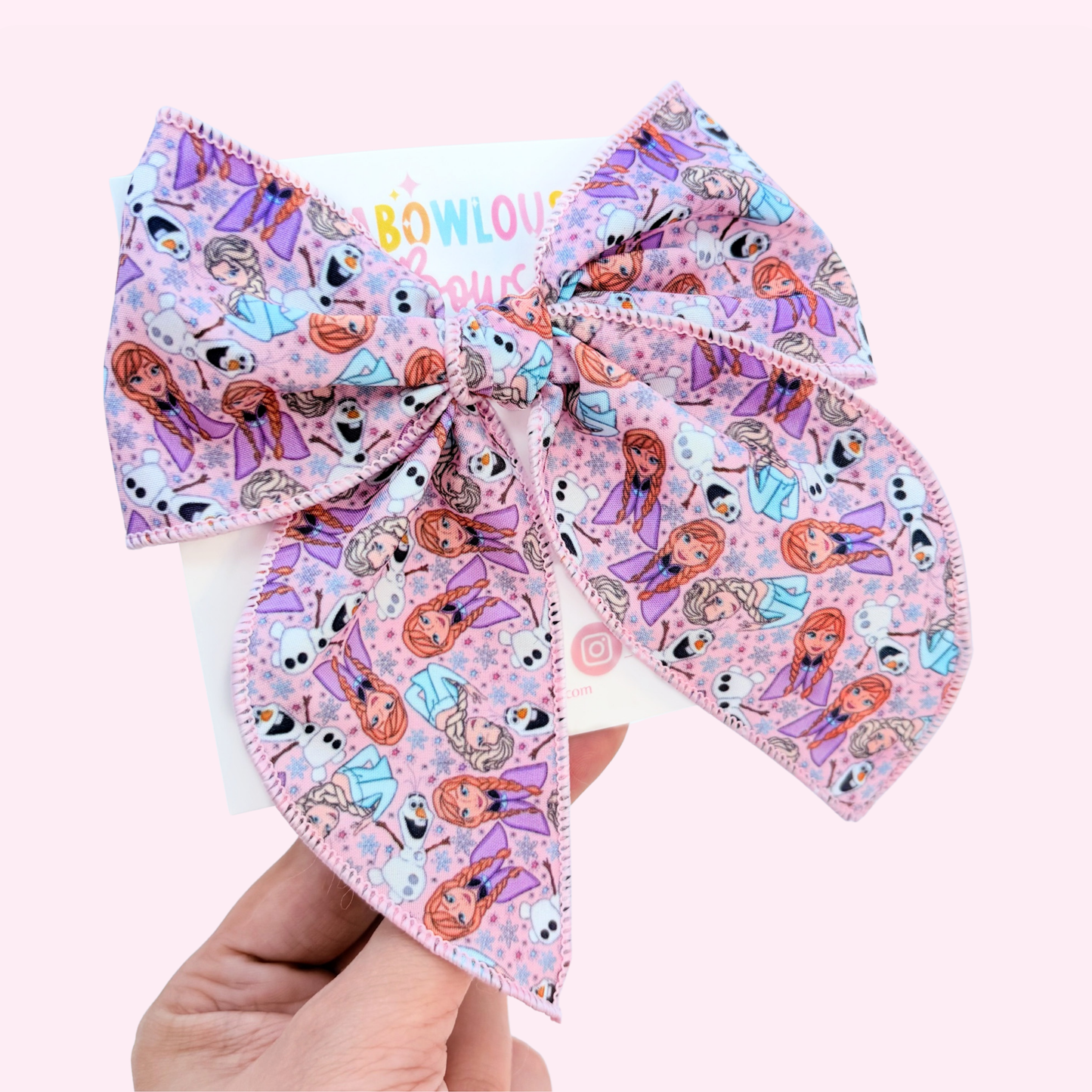 Ice Sisters // Fabric Fable Bow
