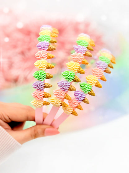 Ice Cream Swirls • Embellishment Headband