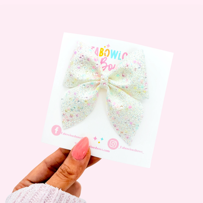 Diamond White Glitter • Sailor Bow
