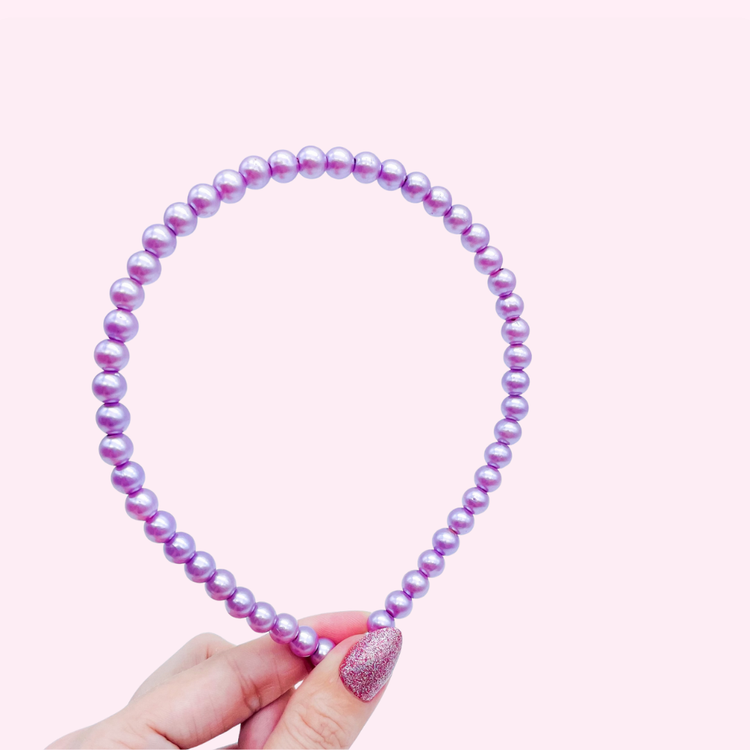 Purple Beaded Headband