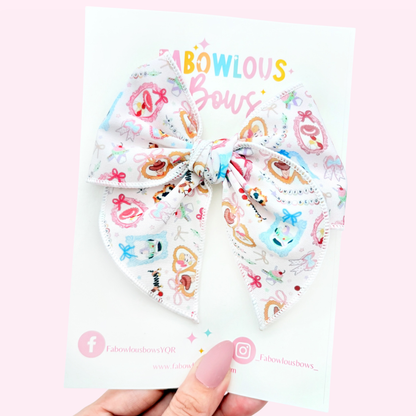 To Infinity & Beyond Heart Locket - Fabric Fable Bow