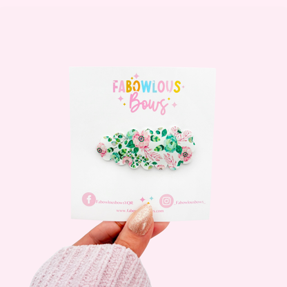 Pink Eucalyptus • Snap Clip • 3 for $10