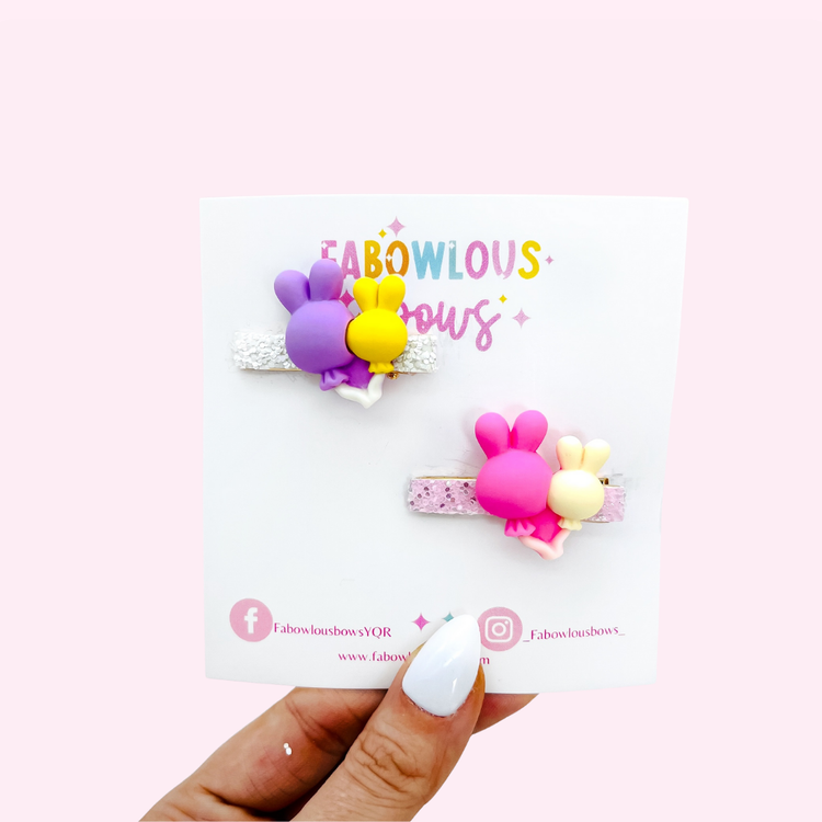 Bunny Balloons // Bar Clip Set