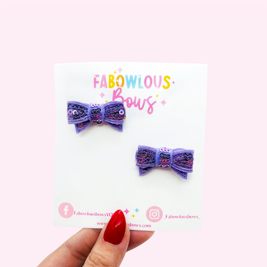 Purple Mini Micro Sequins // Pigtails