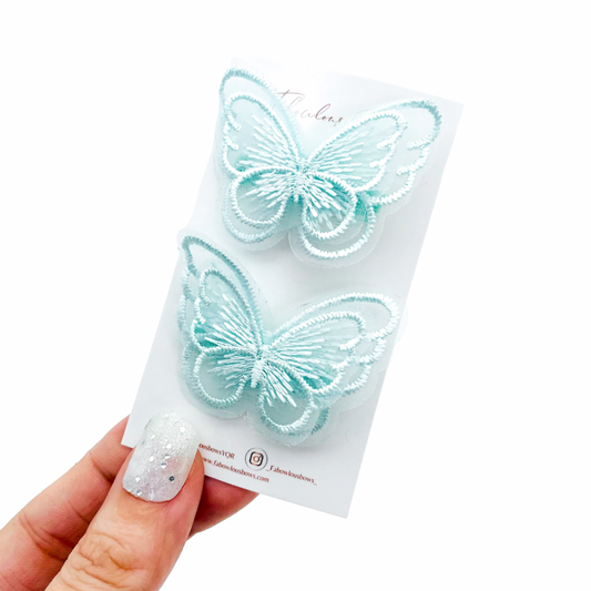 Lace Butterflies // Blue Pigtails