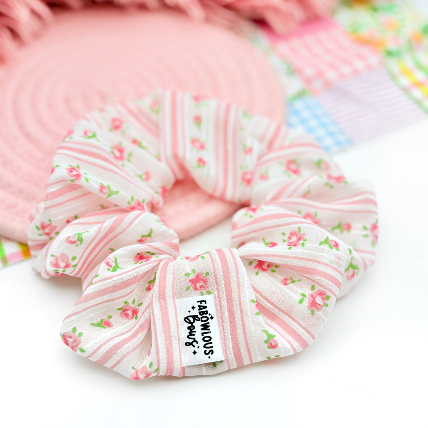 Chiffon Spring Floral • Scrunchie • 3 for $25