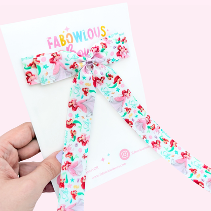 Mermaid Princess // Long Tail Bow
