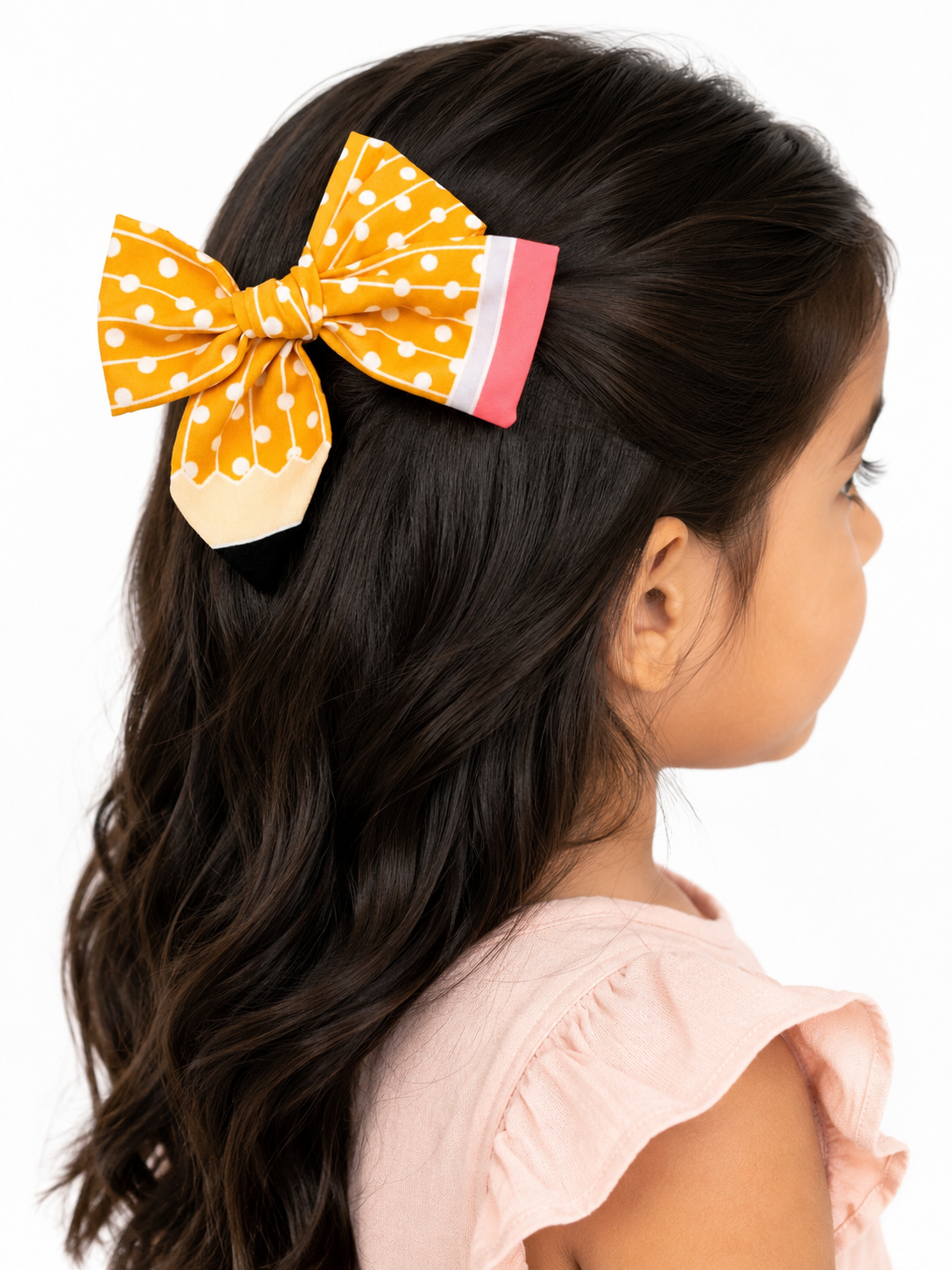 Polka Dot Pencil • Fabric Fable Bow