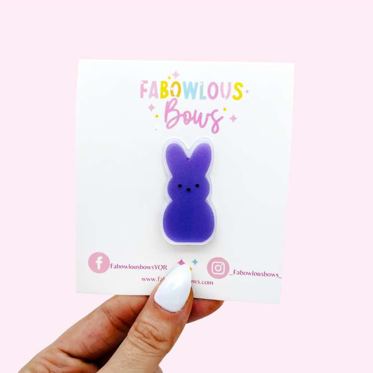 Peeps Purple // Acrylic Clip (3 for 10)