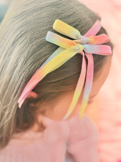 Whimsical Rainbow Velvet • Headband