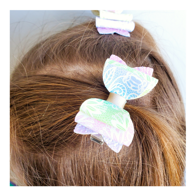 Bella Pigtails // Spotted Hearts 2.5”
