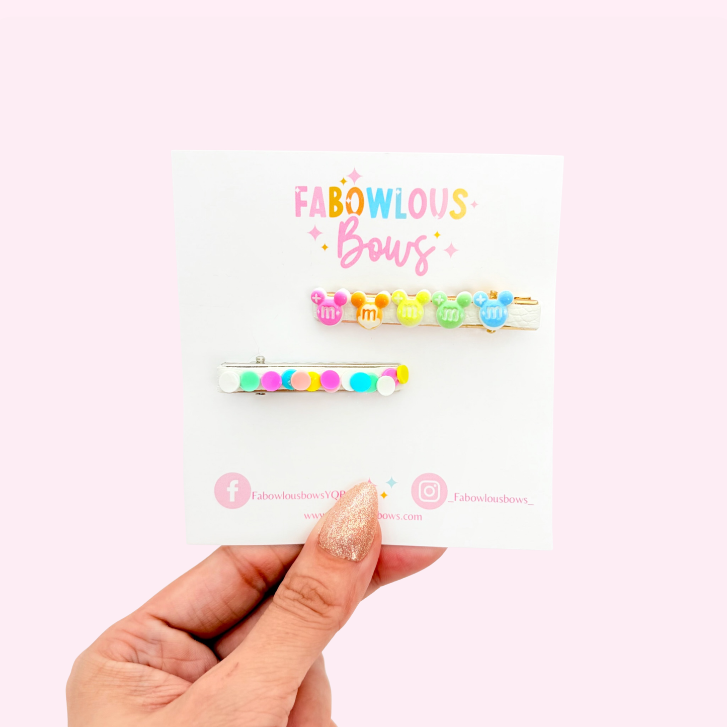 M&M Mouse Confetti • Bar Clip Set