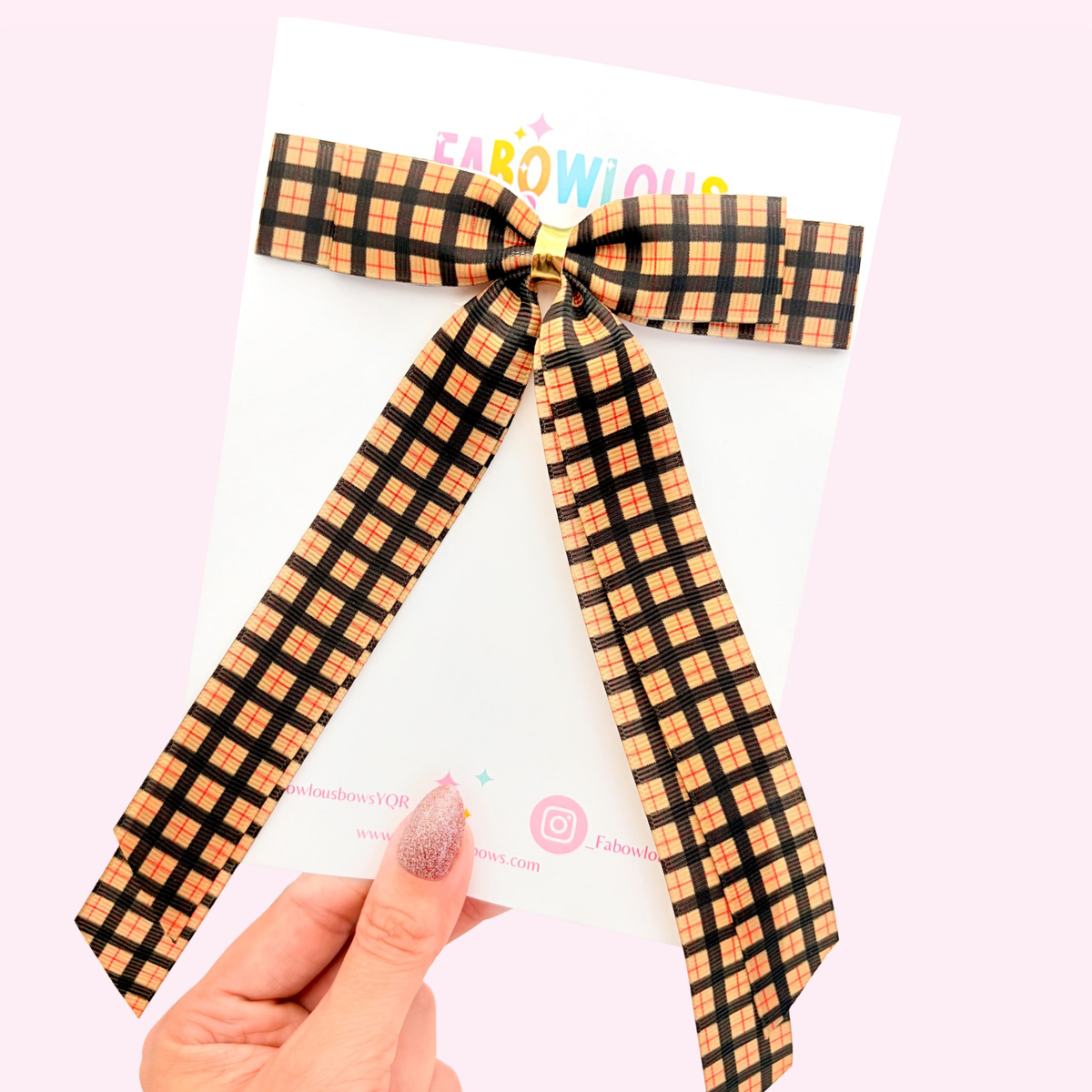 BB Tartan Bow • Ribbon Bow