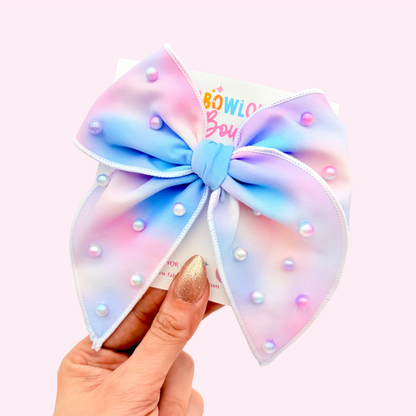 Cotton Candy • Fabric Fable Bow