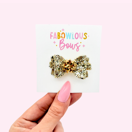 Christmas Bow // Elegant Gold