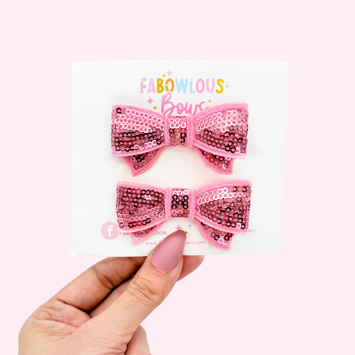 Sequin Pigtails - Pink or White