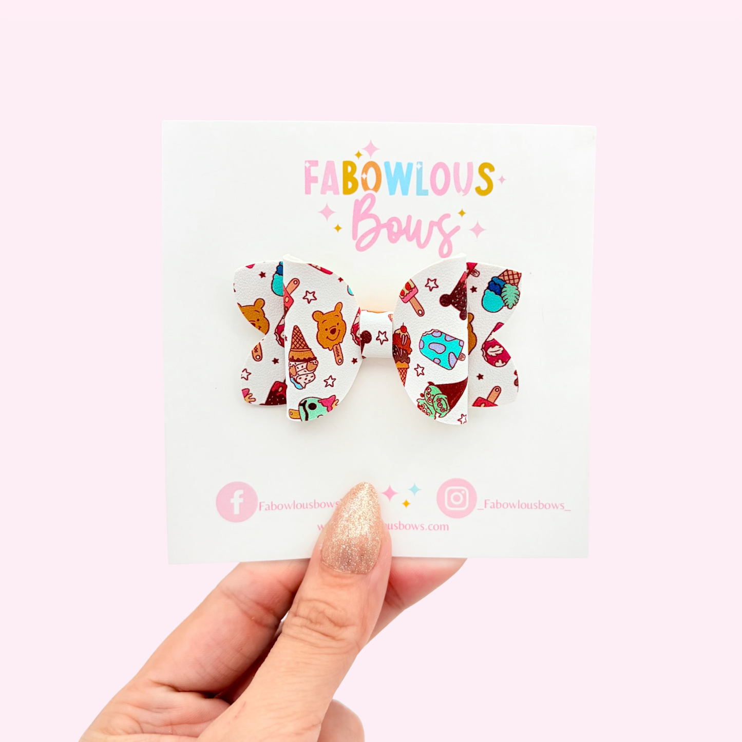 Character Popsicles • 2.5” Dainty Bow