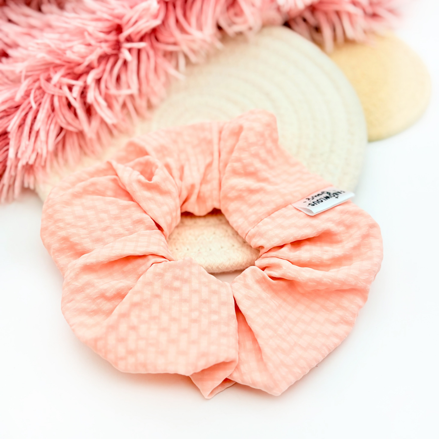 Peachy Pink • Waterproof Scrunchie • 3 for $25