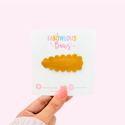 Matte Yellow • Snap Clip • 3 for $10