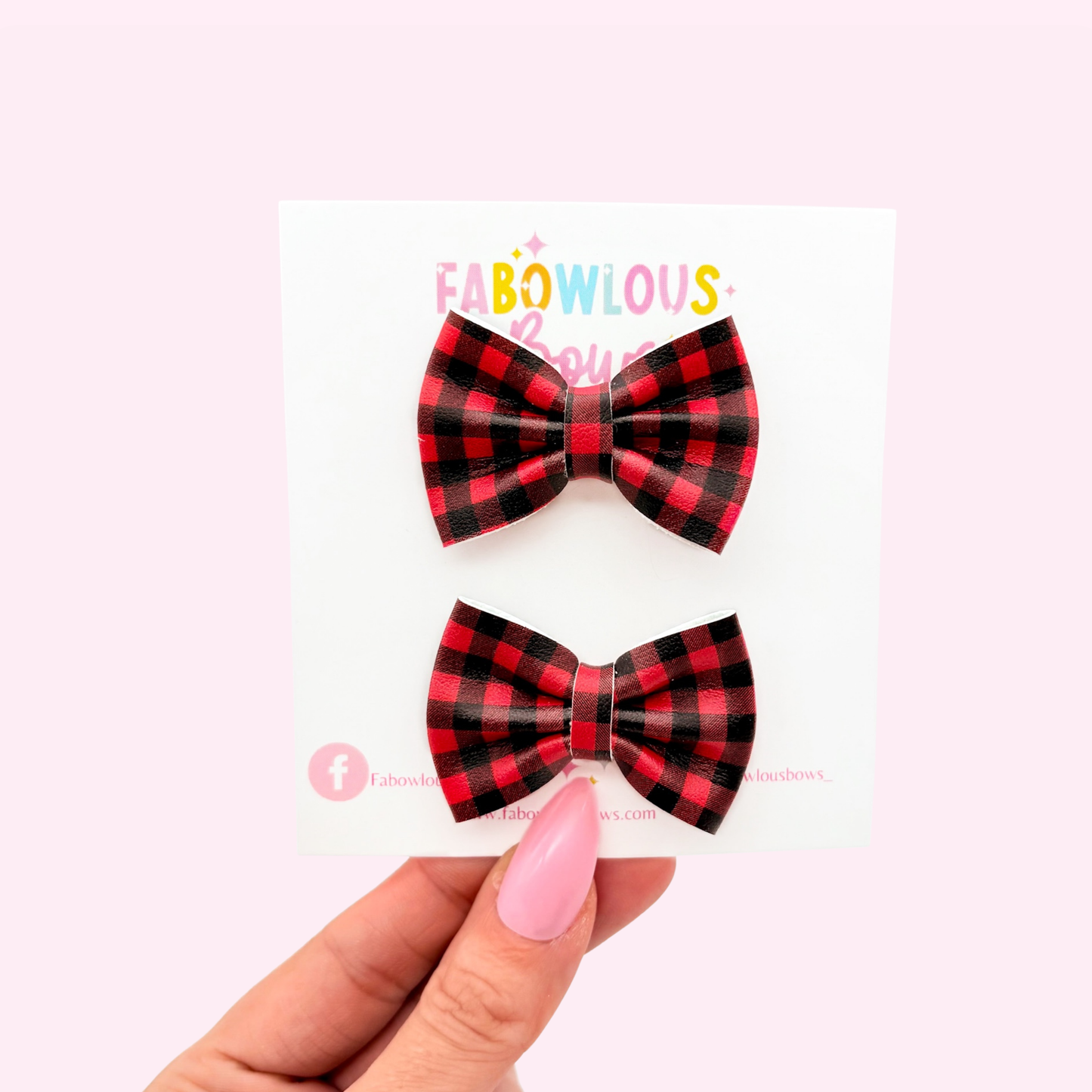 Buffalo Plaid // Mini Pinch Pigtails