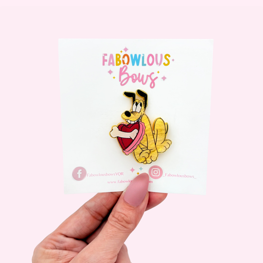 Be Mine Pup - Acrylic Clip (3 for 10)