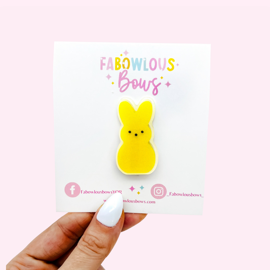 Peeps Yellow // Acrylic Clip (3 for 10)