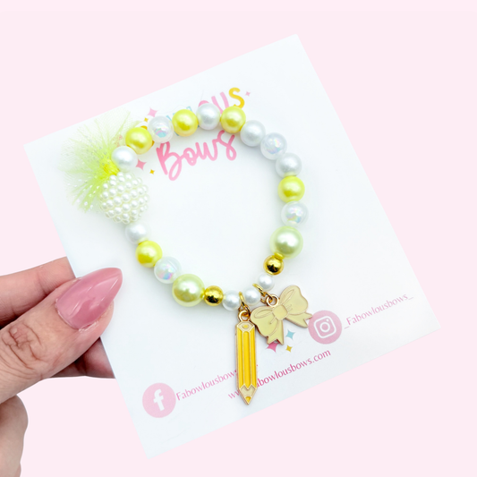 Pencil & Bows // Bracelet