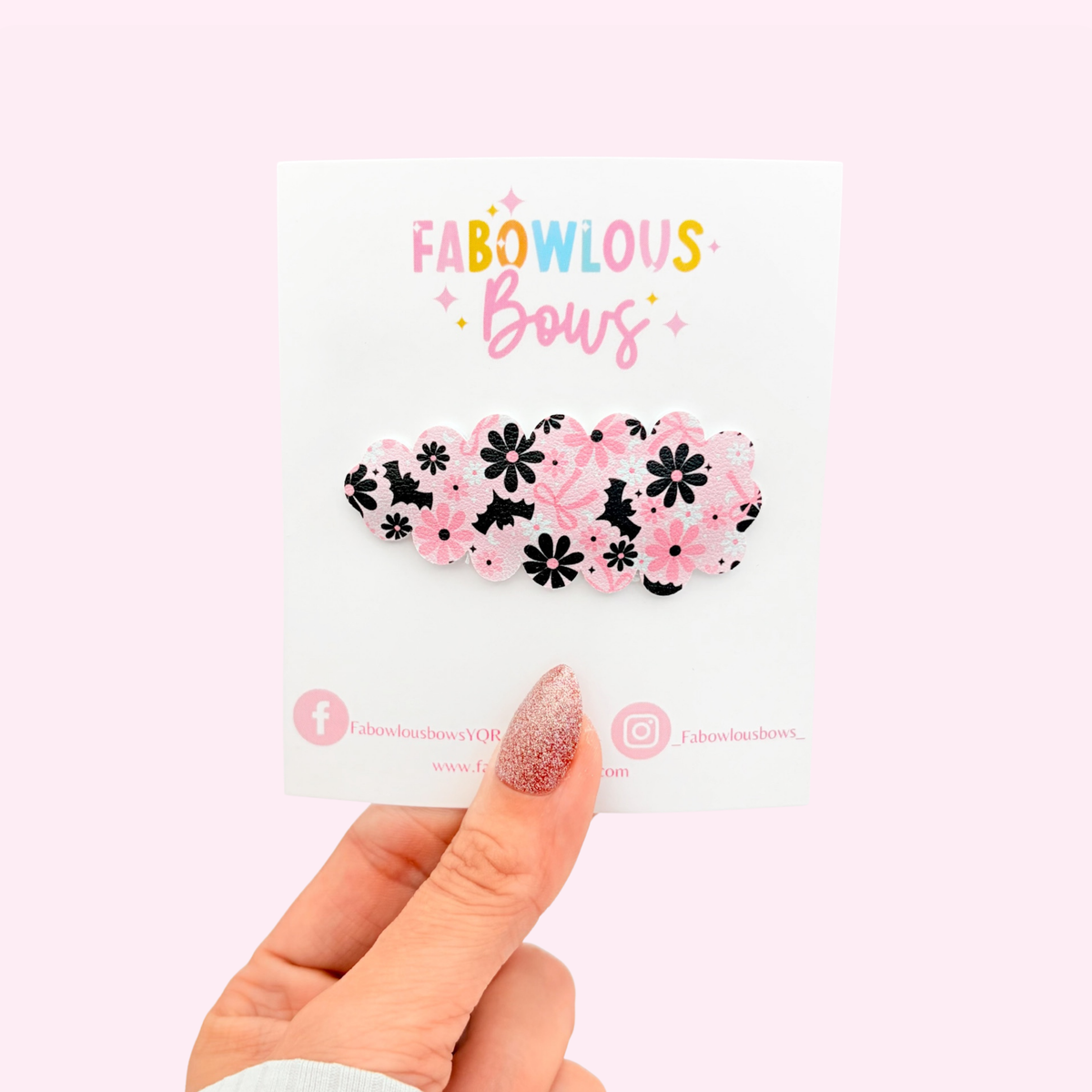 Bows & Bats • Snap Clip • 3 for $10