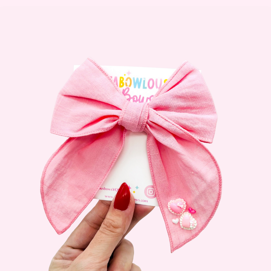 Pink Fable Hearts // Fabric Fable Bow