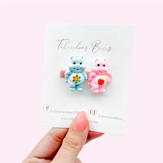 Bear Countdown // Pink & Blue Bar Clip