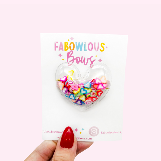 Candy Confetti Hearts // Bar Clip