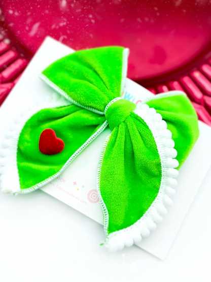 Fuzzy Mean One // Fabric Fable Bow