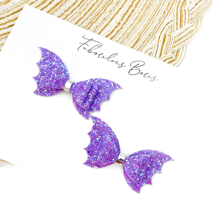 Pigtail Bats // Glitter Purple