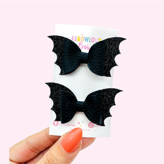 Black Bats // Pigtail Set