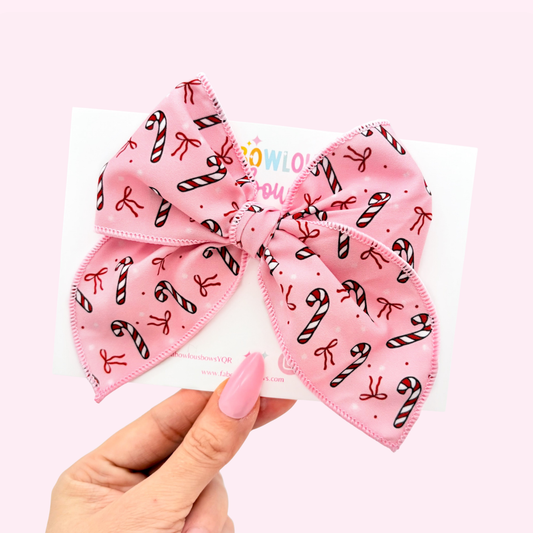 Candy Cane Lane // Fabric Fable Bow